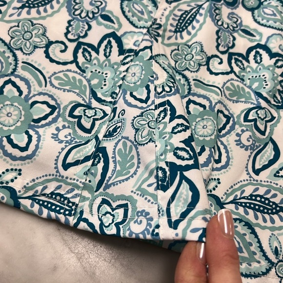 RipSkirt Hawaii Seaglass Floral Print Wrap Skirt Size Small with Pockets - Picture 7 of 11